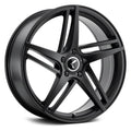 Kraze Wheels - KR195 - Black - SATIN BLACK - 20" x 8.5", 38 Offset, 5x120 (Bolt Pattern), 74.1mm HUB