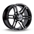 RTX Wheels - Slate - Black - Black Machined - 17" x 8", 12 Offset, 6x120 (Bolt Pattern), 67.1mm HUB