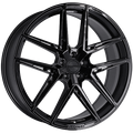 Ruffino Wheels - Rayden - Black - Gloss Black - 20" x 9", 35 Offset, 5x120 (Bolt Pattern), 72.6mm HUB