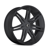 Kraze Wheels - EPIC - Black - SATIN BLACK - 24" x 9.5", 18 Offset, 5x115, 120 (Bolt Pattern), 74.1mm HUB