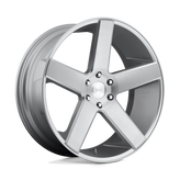 DUB - S218 BALLER - Silver - GLOSS SILVER BRUSHED - 22" x 9.5", 11 Offset, 5x127 (Bolt Pattern), 78.1mm HUB