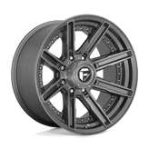 Fuel - D710 ROGUE PLATINUM - Gunmetal - BRUSHED GUN METAL TINTED CLEAR - 20" x 10", -18 Offset, 8x170 (Bolt Pattern), 125.1mm HUB