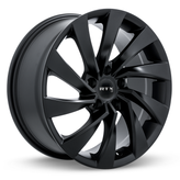 RTX Wheels - Varel - Black - Satin Black - 17" x 7.5", 38 Offset, 5x112 (Bolt Pattern), 57.1mm HUB