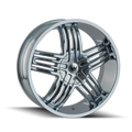 Mazzi - ENTICE - Chrome - CHROME - 24" x 9.5", 30 Offset, 6x135, 139.7 (Bolt Pattern), 106mm HUB