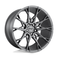 Niche - M182 STACCATO - Gunmetal - Matte Anthracite - 20" x 10.5", 35 Offset, 5x120 (Bolt Pattern), 72.6mm HUB