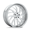 Asanti Forged - AF862 - Silver - BRUSHED - 24" x 10", -20 Offset, 5x120.65 (Bolt Pattern), 73.1mm HUB