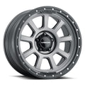 Vision Wheel Off-Road - 350 OJOS - Grey - Satin Grey - 18" x 9", 12 Offset, 5x127 (Bolt Pattern), 78.1mm HUB