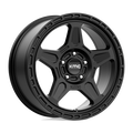 KMC Wheels - KM721 ALPINE - Black - Satin Black - 17" x 8", 38 Offset, 5x120 (Bolt Pattern), 74.1mm HUB