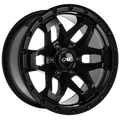 Dai Alloys - Blitz - Black - Satin Black - 17" x 9", -15 Offset, 6x139.7 (Bolt Pattern), 108.1mm HUB