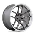 American Racing - AR942 - Gunmetal - MATTE GUNMETAL WITH MACHINED LIP - 20" x 11", 22 Offset, 5x115 (Bolt Pattern), 71.5mm HUB