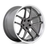 American Racing - AR942 - Gunmetal - MATTE GUNMETAL WITH MACHINED LIP - 20" x 11", 22 Offset, 5x115 (Bolt Pattern), 71.5mm HUB