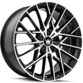 Mazzi - JINX - Black - BLACK/MACHINED - 20" x 8.5", 38 Offset, 5x108 (Bolt Pattern), 63.5mm HUB