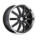 Mandrus - WILHELM - Black - Gloss Black with Mirror Cut Lip - 19" x 9.5", 35 Offset, 5x112 (Bolt Pattern), 66.6mm HUB