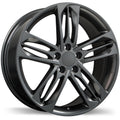 Replika - R242 - Gunmetal - Gloss Gunmetal - 19" x 8", 50 Offset, 5x114.3 (Bolt Pattern), 64.1mm HUB