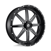 Fuel UTV - D538 MAVERICK - Black - MATTE BLACK MILLED - 24" x 7", 13 Offset, 4x156 (Bolt Pattern), 132mm HUB