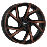 Mak Wheels - KASSEL - Bronze - BLACK & BRONZE - 18" x 8", 39 Offset, 5x112 (Bolt Pattern), 66.5mm HUB