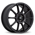 Konig - Runlite - Black - Matte Black - 17" x 7.5", 45 Offset, 5x114.3 (Bolt Pattern), 73.1mm HUB