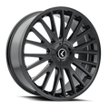 Kraze Wheels - DOUBLE DOWN - Black - GLOSS BLACK - 22" x 8.5", 38 Offset, 5x110, 115 (Bolt Pattern), 73mm HUB