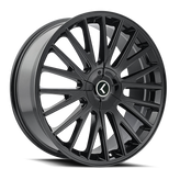 Kraze Wheels - DOUBLE DOWN - Black - GLOSS BLACK - 22" x 8.5", 38 Offset, 5x110, 115 (Bolt Pattern), 73mm HUB