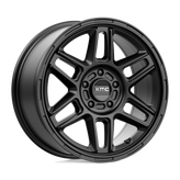 KMC Wheels - KM716 NOMAD - Black - SATIN BLACK - 17" x 8", 38 Offset, 5x114.3 (Bolt Pattern), 72.6mm HUB