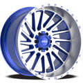 KranK Off-road - Coil - Brushed Blue W Brushed Lip - 22" x 12", -44 Offset, 6x135, 139.7 (Bolt Pattern), 108mm HUB