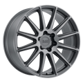 Black Rhino - WAZA - Gunmetal - BRUSHED GUNMETAL - 20" x 9", 3 Offset, 5x127 (Bolt Pattern), 71.5mm HUB