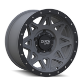 Dirty Life - THEORY - Gunmetal - MATTE GUNMETAL WITH MATTE BLACK LIP - 17" x 9", -12 Offset, 5x127 (Bolt Pattern), 78.1mm HUB