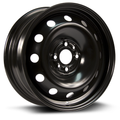 RTX Wheels - Steel Wheel - Black - Black - 15" x 6", 40 Offset, 4x98 (Bolt Pattern), 58.1mm HUB