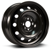 RTX Wheels - Steel Wheel - Black - Black - 15" x 6", 40 Offset, 4x98 (Bolt Pattern), 58.1mm HUB