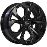 ART - Replica 183 - Black - Gloss Black - 18" x 8", 45 Offset, 5x114.3 (Bolt Pattern), 64.1mm HUB