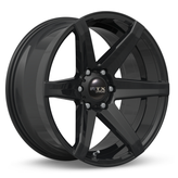 RTX Wheels - Beast - Black - Gloss Black - 20" x 9.5", 10 Offset, 6x139.7 (Bolt Pattern), 106.1mm HUB