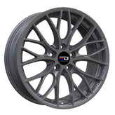 Euro Design - Camillo - Gunmetal - Gunmetal/Machined - 18" x 8", 35 Offset, 5x120 (Bolt Pattern), 72.6mm HUB