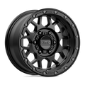 KMC Wheels - KM535 GRENADE OFF-ROAD - Black - MATTE BLACK - 16" x 8", -6 Offset, 6x139.7 (Bolt Pattern), 106.1mm HUB