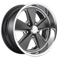 US Mag - U120 ROADSTER - Gunmetal - MATTE GUN METAL MACHINED - 20" x 10.5", 2 Offset, 5x115 (Bolt Pattern), 71.5mm HUB