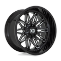 XD Series - XD859 GUNNER - Black - GLOSS BLACK MILLED - 20" x 10", -18 Offset, 6x135, 139.7 (Bolt Pattern), 106.1mm HUB