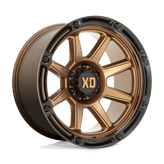 XD Series - XD863 - Bronze - MATTE BRONZE WITH BLACK LIP - 20" x 9", 0 Offset, 5x127 (Bolt Pattern), 71.5mm HUB