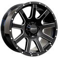 Envy Wheels - ET3 - Black - GLOSS BLACK / SIDE MILL - 18" x 9", 18 Offset, 6x139.7 (Bolt Pattern), 106.1mm HUB