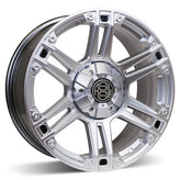 RSSW - Krawler - Silver - Hyper silver - 18" x 8", 30 Offset, 5x150 (Bolt Pattern), 110mm HUB