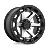 XD Series - XD862 RAID - Black - SATIN BLACK MACHINED - 17" x 9", 0 Offset, 5x127 (Bolt Pattern), 71.5mm HUB