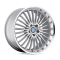 Beyern - MULTI - Silver - Silver with Mirror Cut Lip - 20" x 10", 30 Offset, 5x120 (Bolt Pattern), 72.6mm HUB