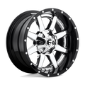 Fuel - D260 MAVERICK - Polished - CHROME PLATED GLOSS BLACK LIP - 20" x 12", -44 Offset, 5x139.7, 150 (Bolt Pattern), 110.1mm HUB