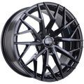 Ruffino Wheels - Atrax - Black - Gloss Black - 18" x 8", 35 Offset, 5x114.3 (Bolt Pattern), 73.1mm HUB