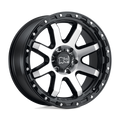 Black Rhino - COYOTE - Black - Gloss Black with Machined Face & Stainless Bolts - 20" x 9", -18 Offset, 8x170 (Bolt Pattern), 125.1mm HUB