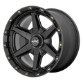 KMC Wheels - KM101 TEMPO - Black - SATIN BLACK - 20" x 9", 18 Offset, 6x120, 139.7 (Bolt Pattern), 78.1mm HUB