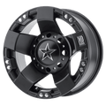 XD Powersports - XS775 ROCKSTAR - Black - Satin Black - 14" x 7", 0 Offset, 4x110 (Bolt Pattern), 86mm HUB