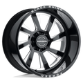 Black Rhino - BLASTER - Black - Gloss Black with Milled Spokes - 24" x 14", -76 Offset, 8x180 (Bolt Pattern), 125.1mm HUB