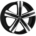 Mak Wheels - STONE5 - Black - BLACK MIRROR - 17" x 7", 55 Offset, 5x112 (Bolt Pattern), 66.6mm HUB