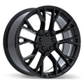 Replika - R253 - Black - Gloss Black - 20" x 9", 30 Offset, 5x112 (Bolt Pattern), 66.6mm HUB