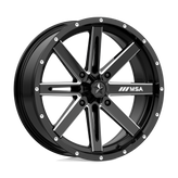 MSA Offroad Wheels - M41 BOXER - Black - GLOSS BLACK MILLED - 18" x 7", 10 Offset, 4x156 (Bolt Pattern), 132mm HUB