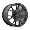 Rotiform - R187 TUF-R - Black - GLOSS BLACK - 18" x 9.5", 38 Offset, 5x108, 120 (Bolt Pattern), 72.6mm HUB